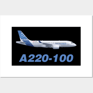 Airbus A220-100 Posters and Art